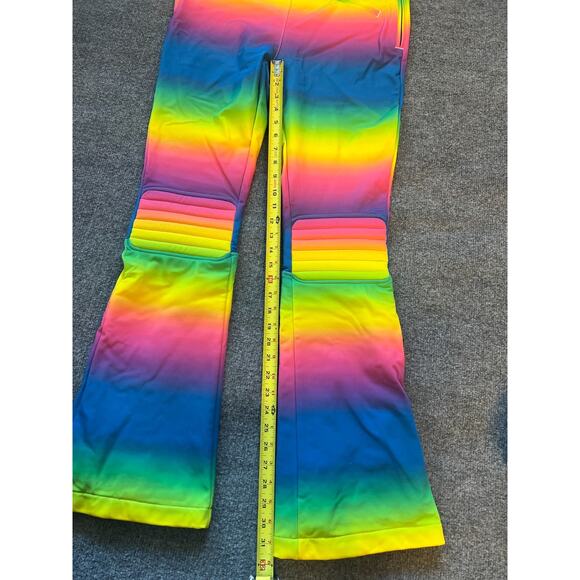 Perfect Moment Womens Multicolor Rainbow Flare Leg One-Piece Jumpsuit Size M - Picture 5 of 16